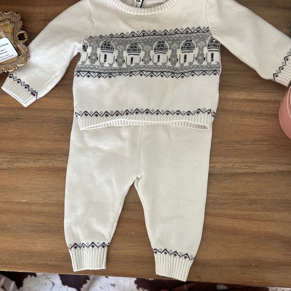 Star Wars Janie and Jack Knit Baby Sweater and Pants Set
